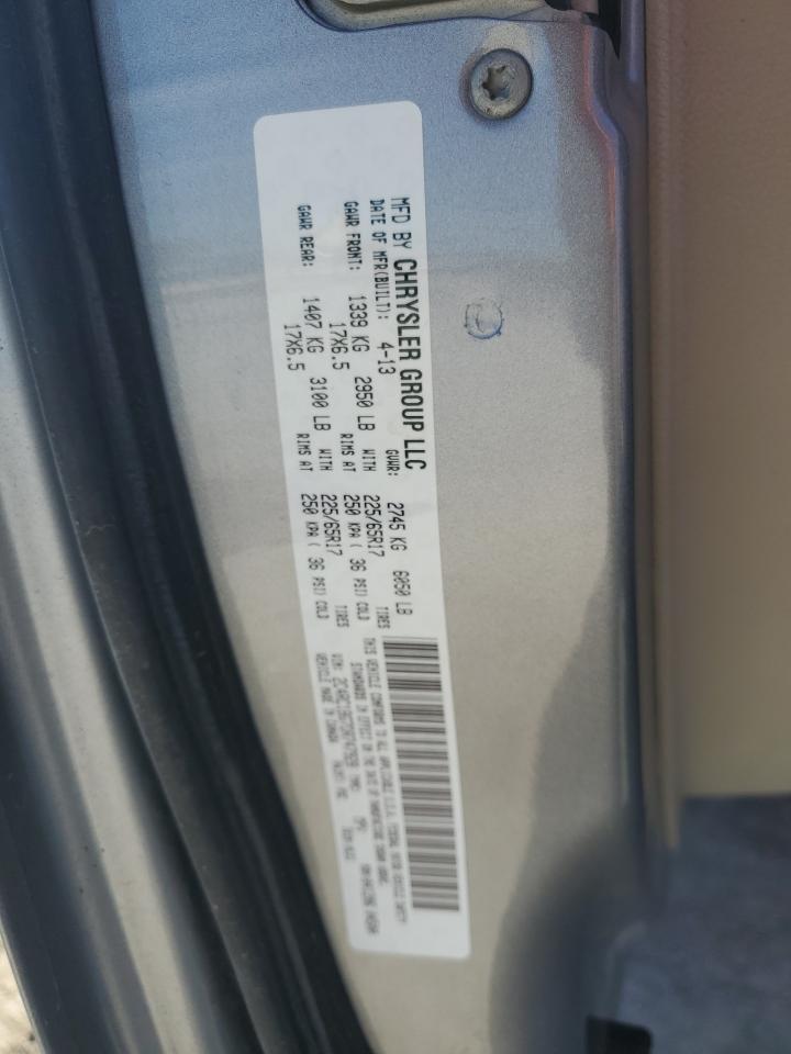 2013 Chrysler Town & Country Touring VIN: 2C4RC1BG7DR747928 Lot: 83971515