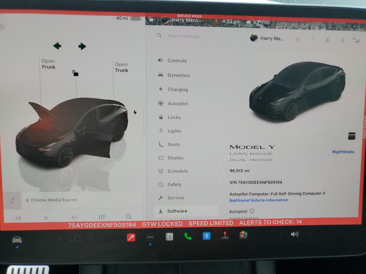 2022 Tesla Model Y VIN: 7SAYGDEEXNF509194 Lot: 81340475