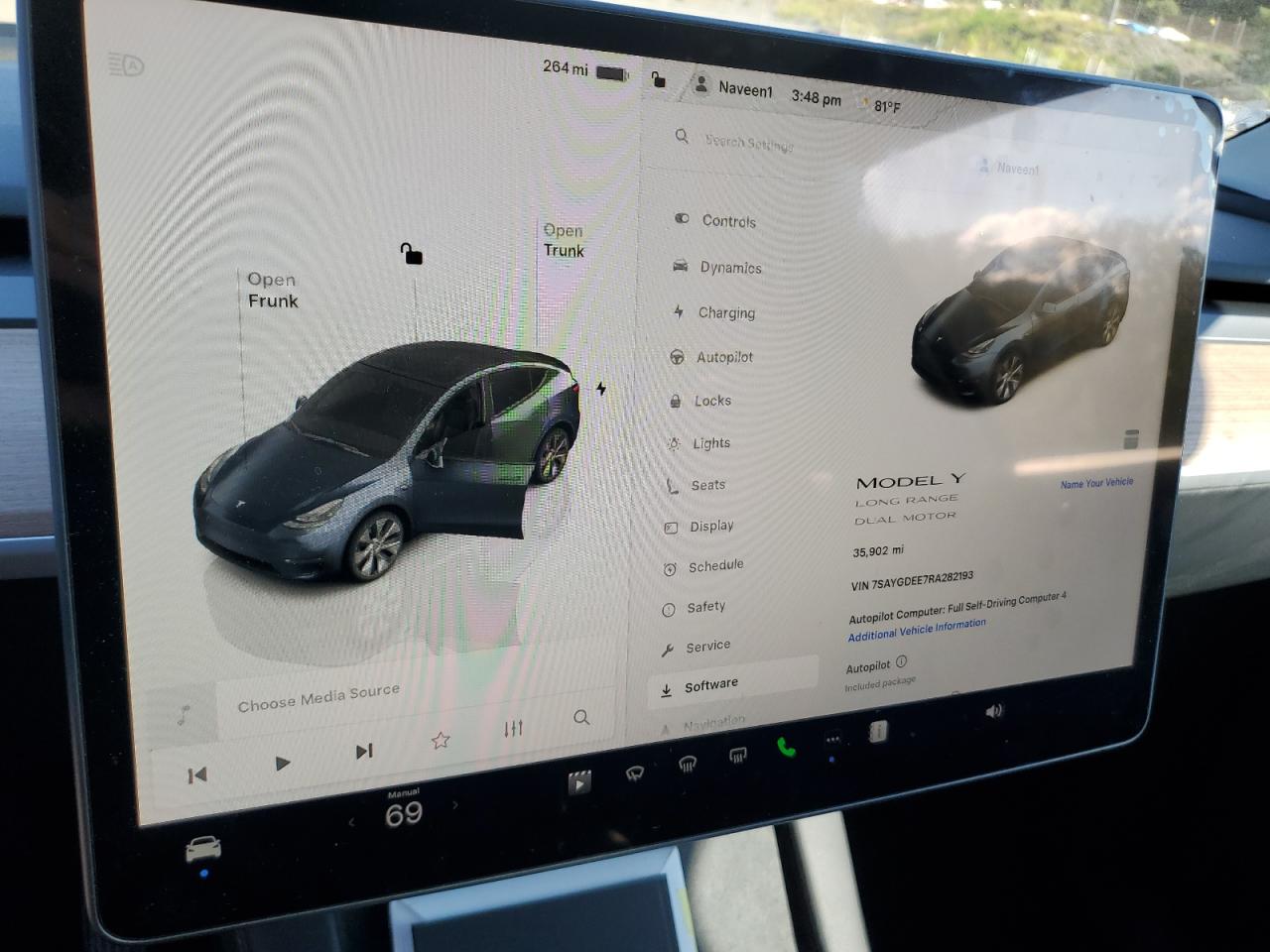 2024 Tesla Model Y VIN: 7SAYGDEE7RA282193 Lot: 80733165