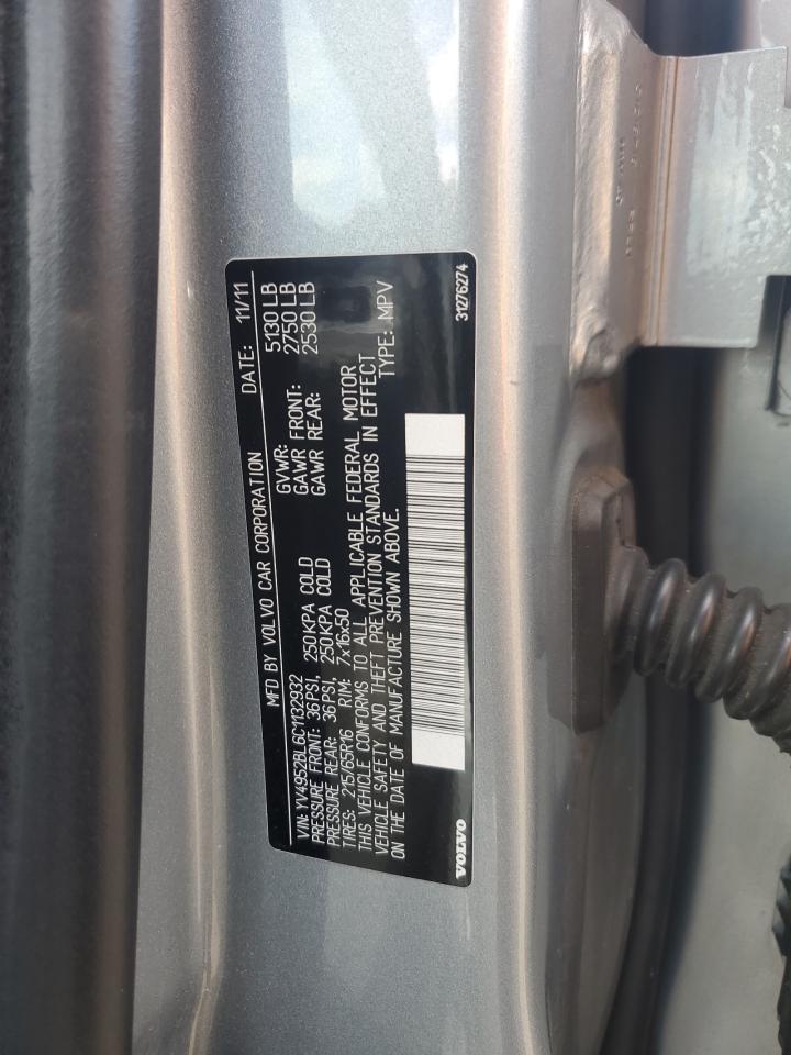 YV4952BL6C1132932 VOLVO XC70 2012 SILVER Photo 13