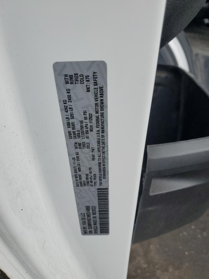 2021 Ram Promaster 3500 3500 High VIN: 3C6MRVHG1ME514868 Lot: 83785435