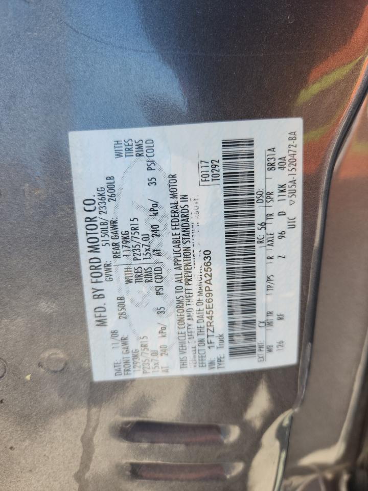 2009 Ford Ranger Super Cab VIN: 1FTZR45E69PA25630 Lot: 80337395