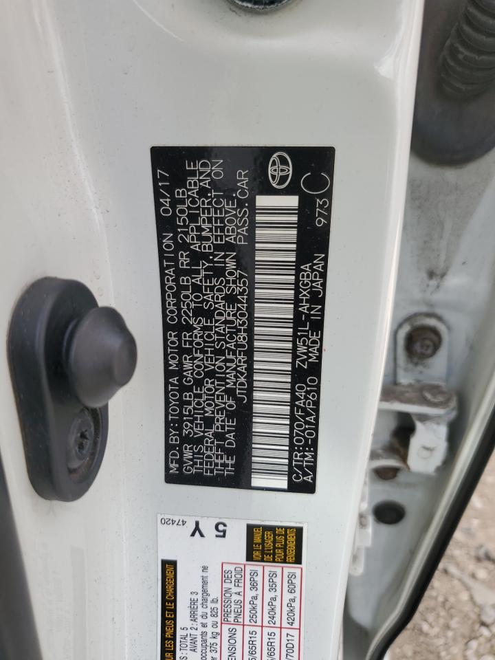 2017 Toyota Prius VIN: JTDKARFU8H3044357 Lot: 71155115