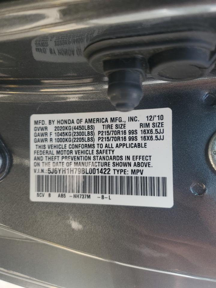 2011 Honda Element Ex VIN: 5J6YH1H79BL001422 Lot: 83841175