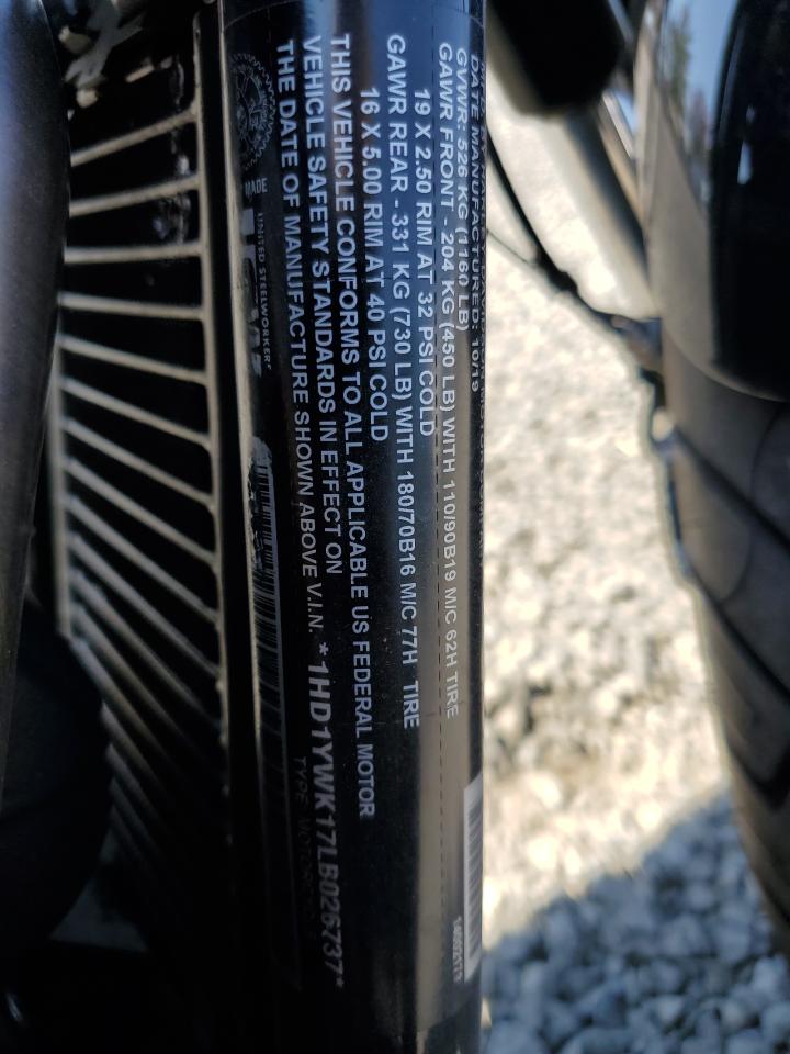 2020 Harley-Davidson Fxlrs VIN: 1HD1YWK17LB026737 Lot: 81462605