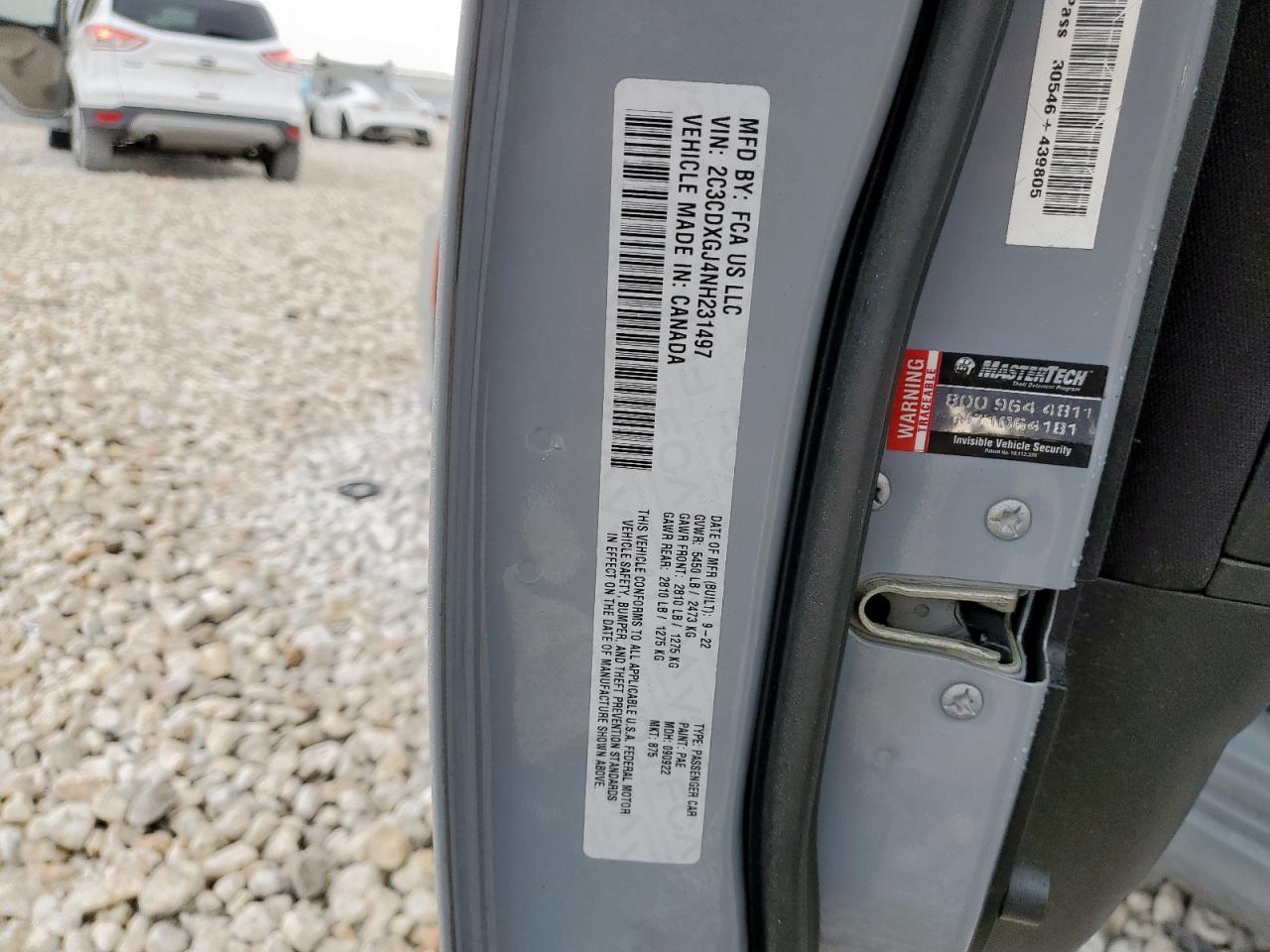 2022 Dodge Charger Scat Pack VIN: 2C3CDXGJ4NH231497 Lot: 82140525
