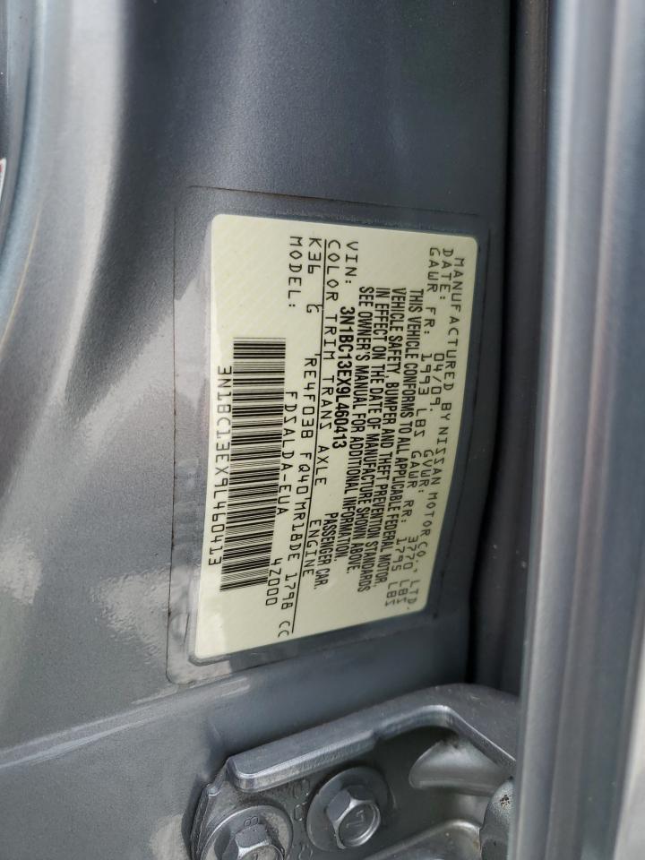 2009 Nissan Versa S VIN: 3N1BC13EX9L460413 Lot: 86869155