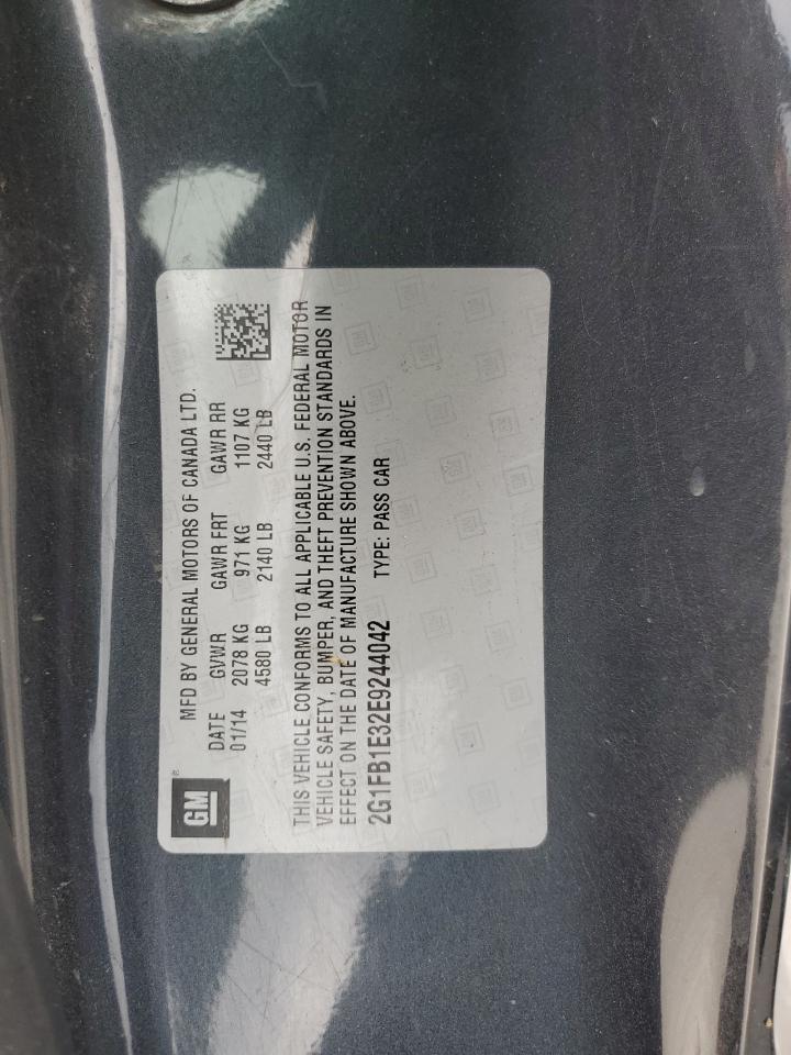 2014 Chevrolet Camaro Lt VIN: 2G1FB1E32E9244042 Lot: 83981435