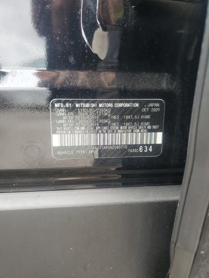 2022 Mitsubishi Outlander Es VIN: JA4J3TA80NZ040710 Lot: 84299875