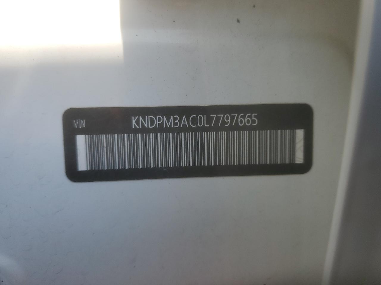 2020 Kia Sportage Lx VIN: KNDPM3AC0L7797665 Lot: 81549735