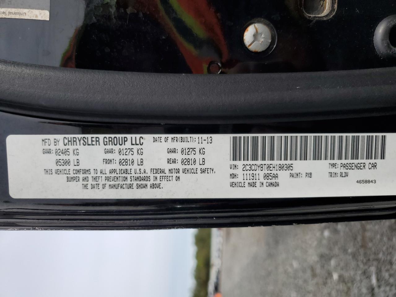 2014 Dodge Challenger R/T VIN: 2C3CDYBT0EH180305 Lot: 81774965