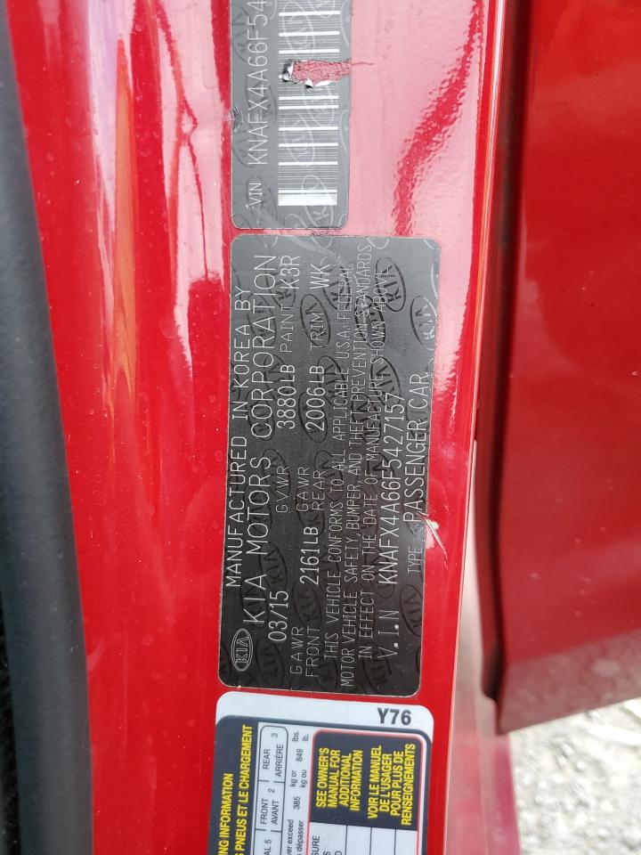 2015 Kia Forte Lx VIN: KNAFX4A66F5427157 Lot: 84704795