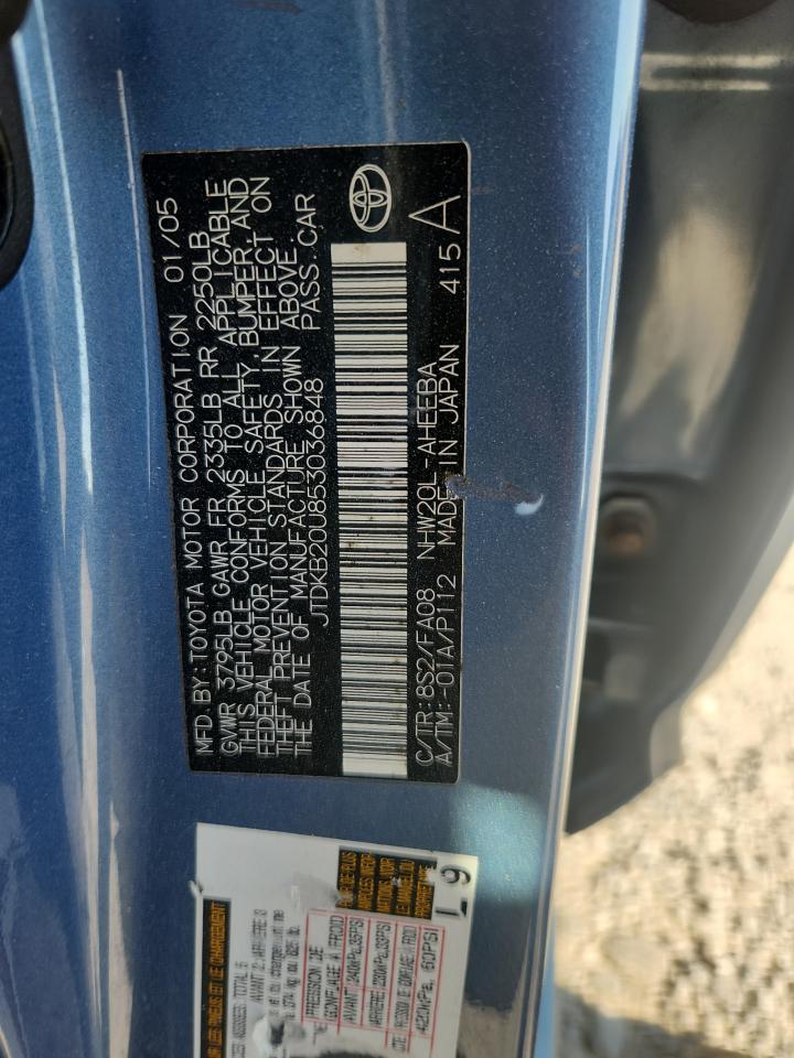 2005 Toyota Prius VIN: JTDKB20U853036848 Lot: 82077915