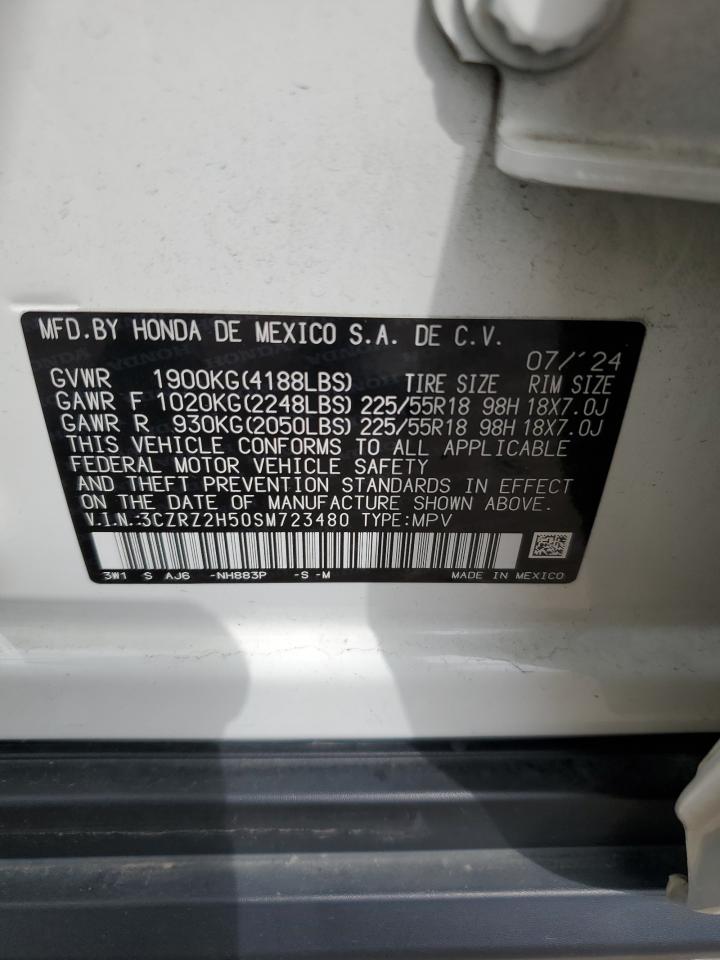 2025 Honda Hr-V Sport VIN: 3CZRZ2H50SM723480 Lot: 82168875