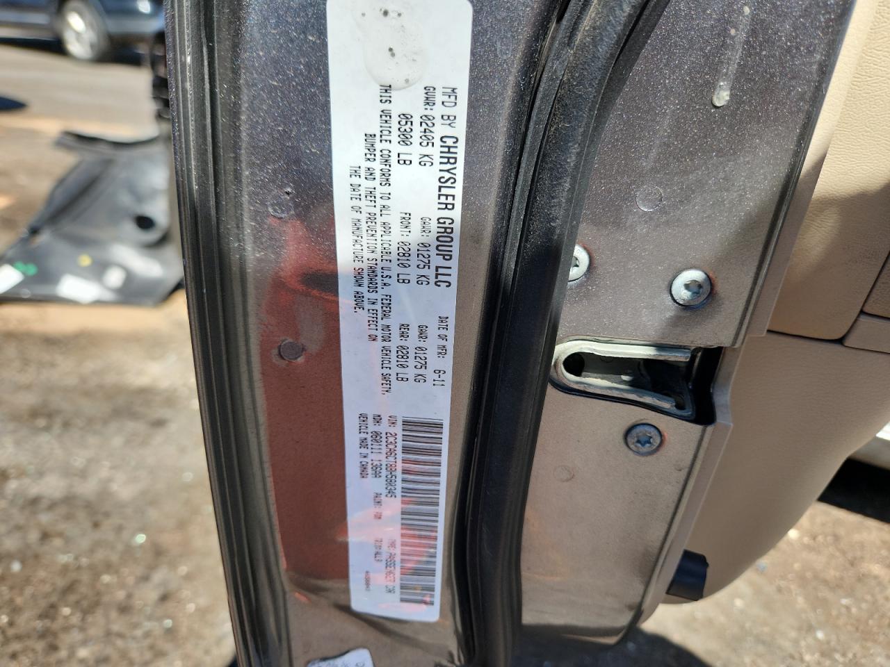 2011 Chrysler 300C VIN: 2C3CA6CT8BH580345 Lot: 80758955