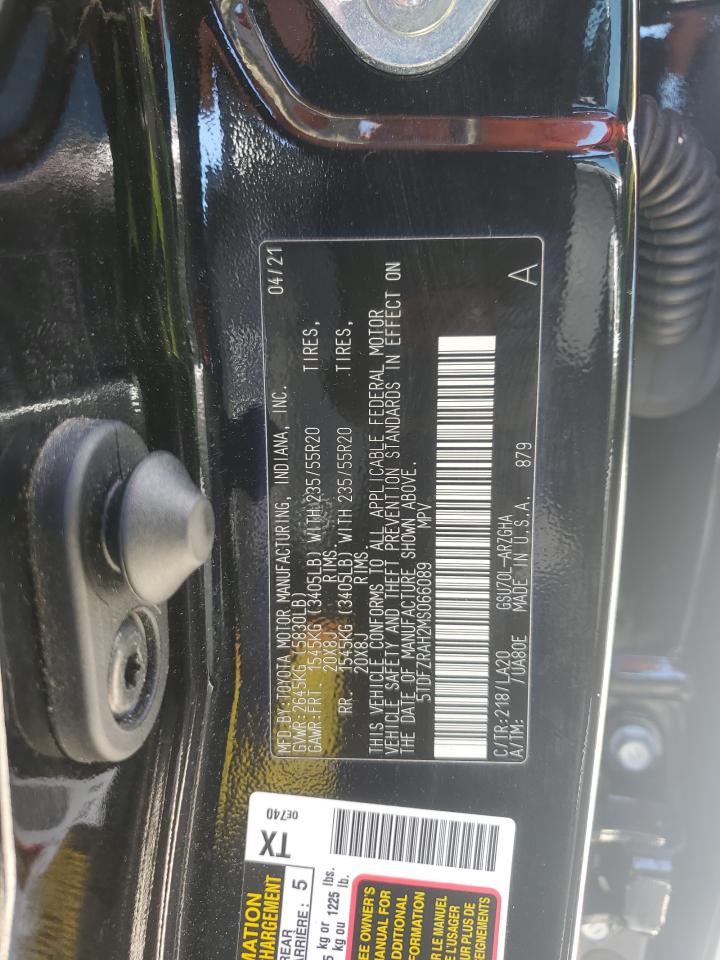 2021 Toyota Highlander Platinum VIN: 5TDFZRAH2MS066089 Lot: 81603215