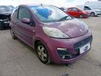 2012 PEUGEOT 107 ALLURE for sale at Copart PETERLEE