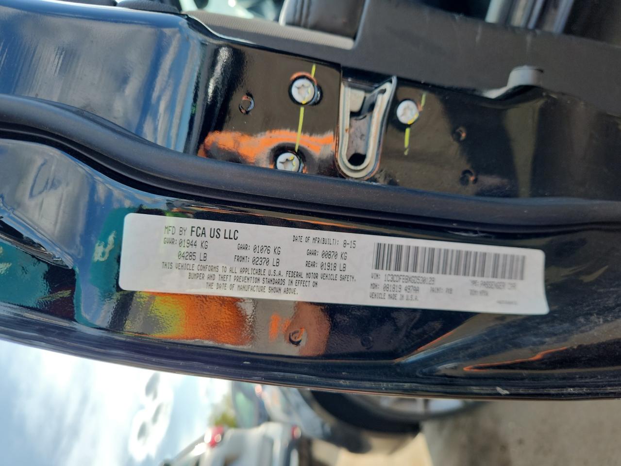 2016 Dodge Dart Sxt VIN: 1C3CDFBBXGD530129 Lot: 71852785