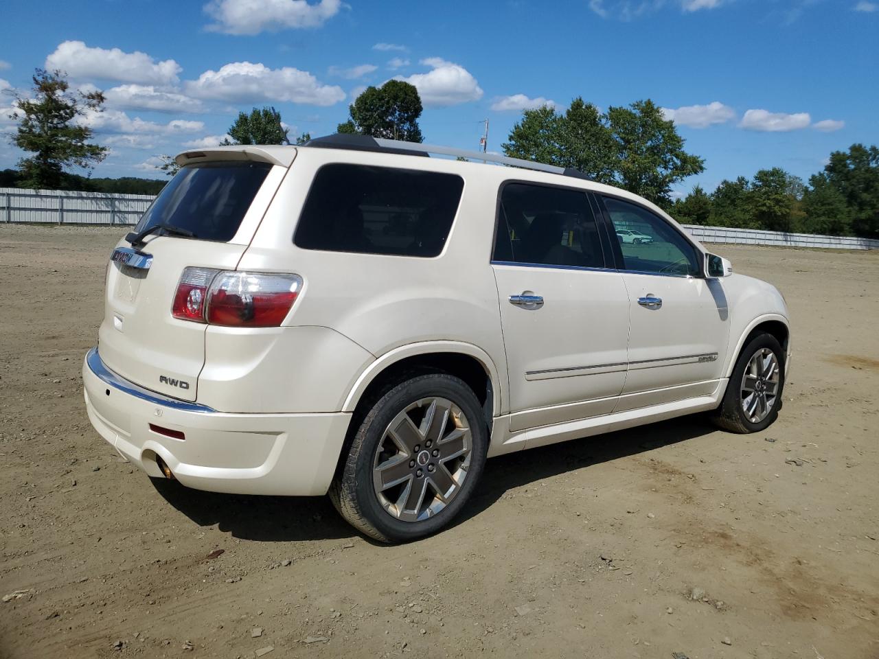 2012 GMC Acadia Denali white null gas 1GKKVTED6CJ132495 photo #4