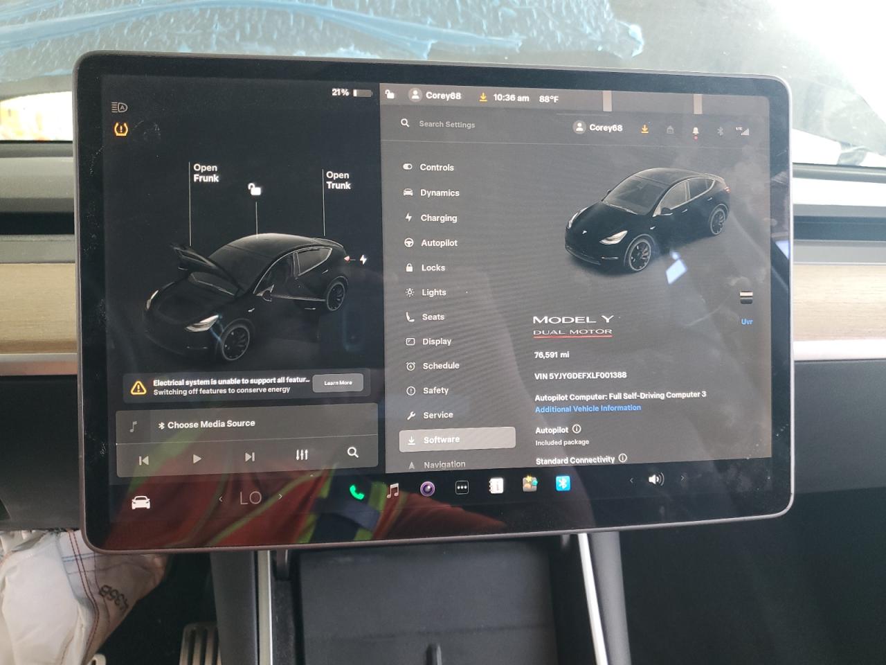 2020 Tesla Model Y VIN: 5YJYGDEFXLF001388 Lot: 71257415