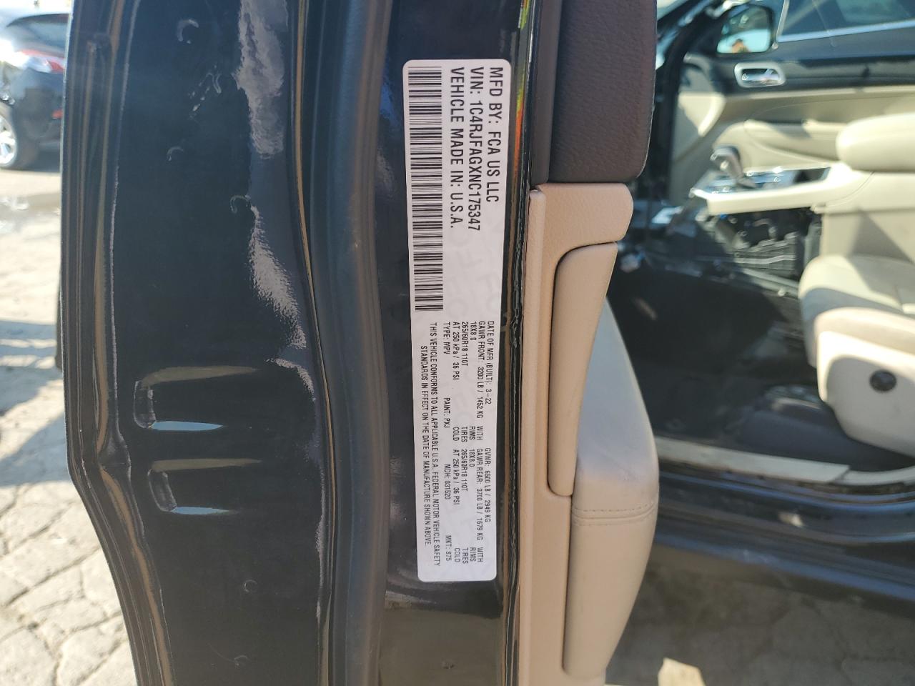 2022 Jeep Grand Cherokee Laredo E VIN: 1C4RJFAGXNC175347 Lot: 80333545