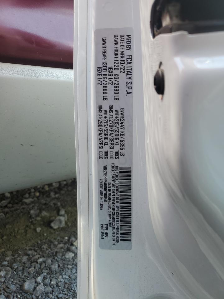 2022 Ram Promaster City Tradesman VIN: ZFBHRFAB1N6Y08148 Lot: 86196235