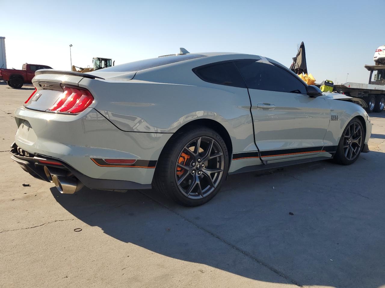 2021 Ford Mustang Mach I grey null gasoline 1FA6P8R03M5555823 photo #4