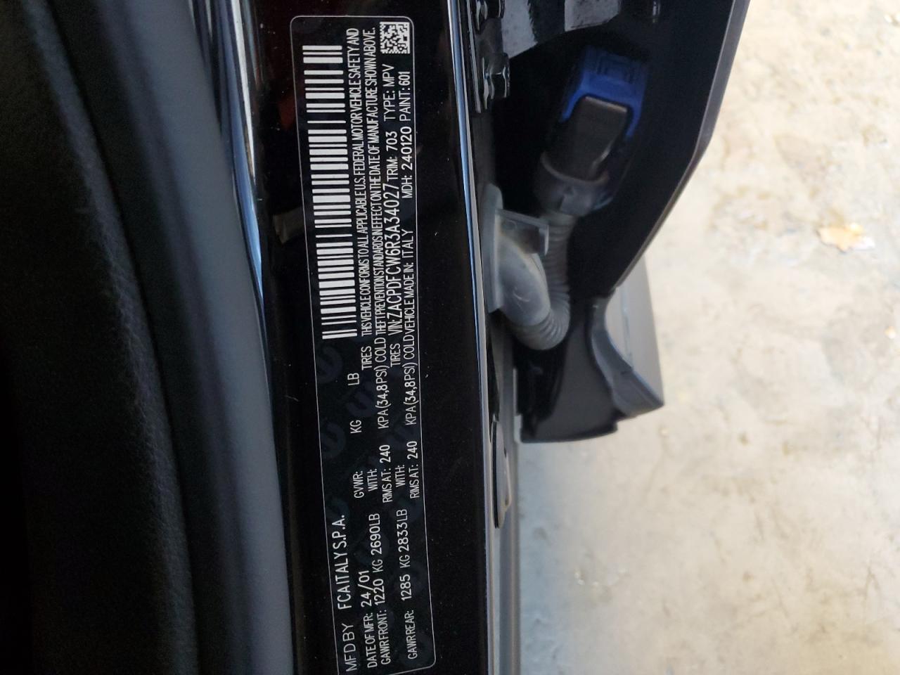 2024 Dodge Hornet R/T VIN: ZACPDFCW6R3A34027 Lot: 81249485