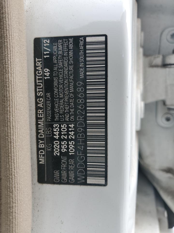 2013 Mercedes-Benz C 250 VIN: WDDGF4HB9DR268689 Lot: 80464695