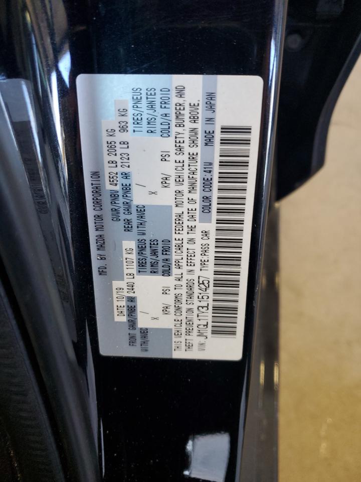 2020 Mazda 6 Grand Touring VIN: JM1GL1TY3L1514257 Lot: 72088625