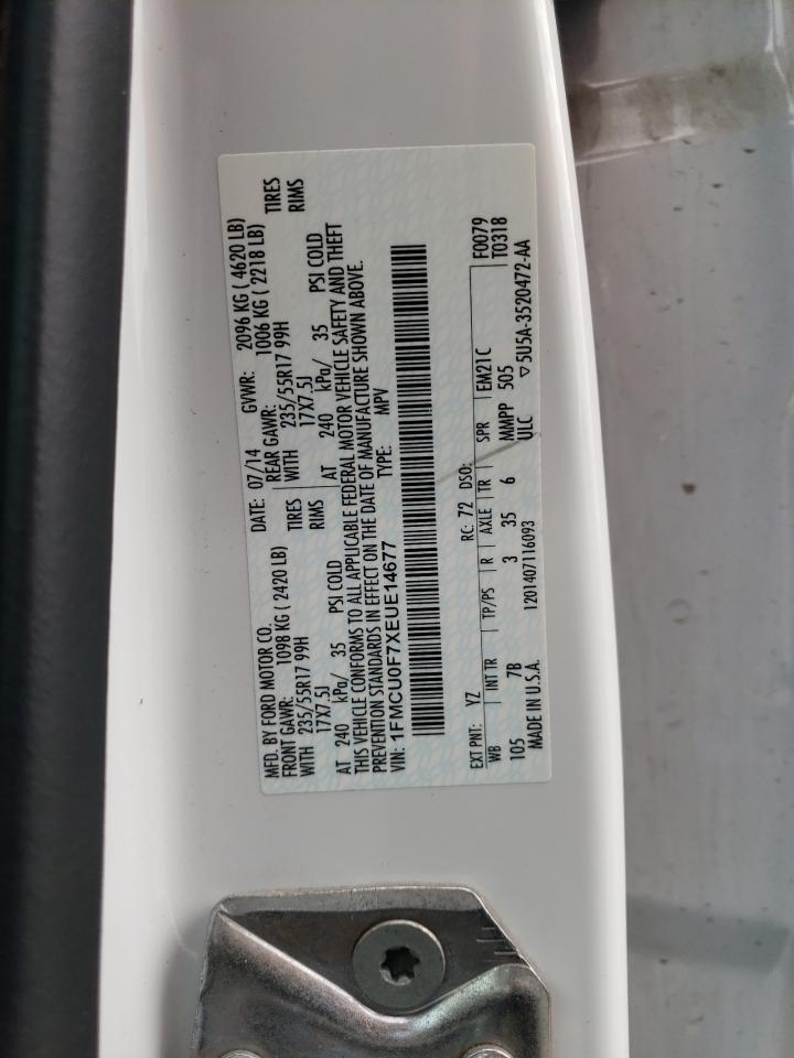 2014 Ford Escape S VIN: 1FMCU0F7XEUE14677 Lot: 81085935