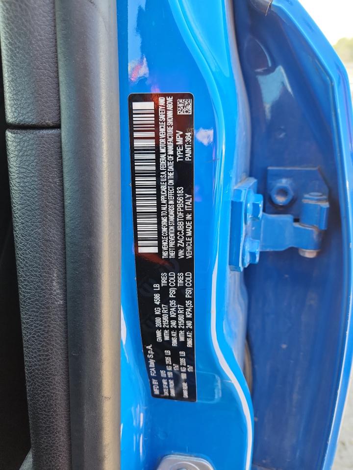 2015 Jeep Renegade Latitude VIN: ZACCJBBT0FPB56183 Lot: 80277535