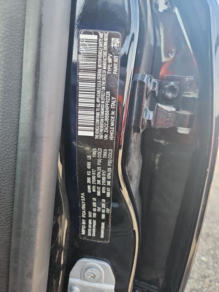 2017 Jeep Renegade Latitude VIN: ZACCJBBB8HPF02328 Lot: 71454845