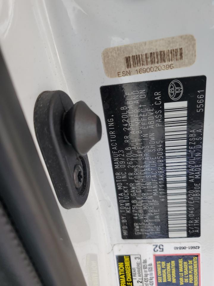 2024 Toyota Camry Se Night Shade VIN: 4T1T11AK8RU850945 Lot: 84450345