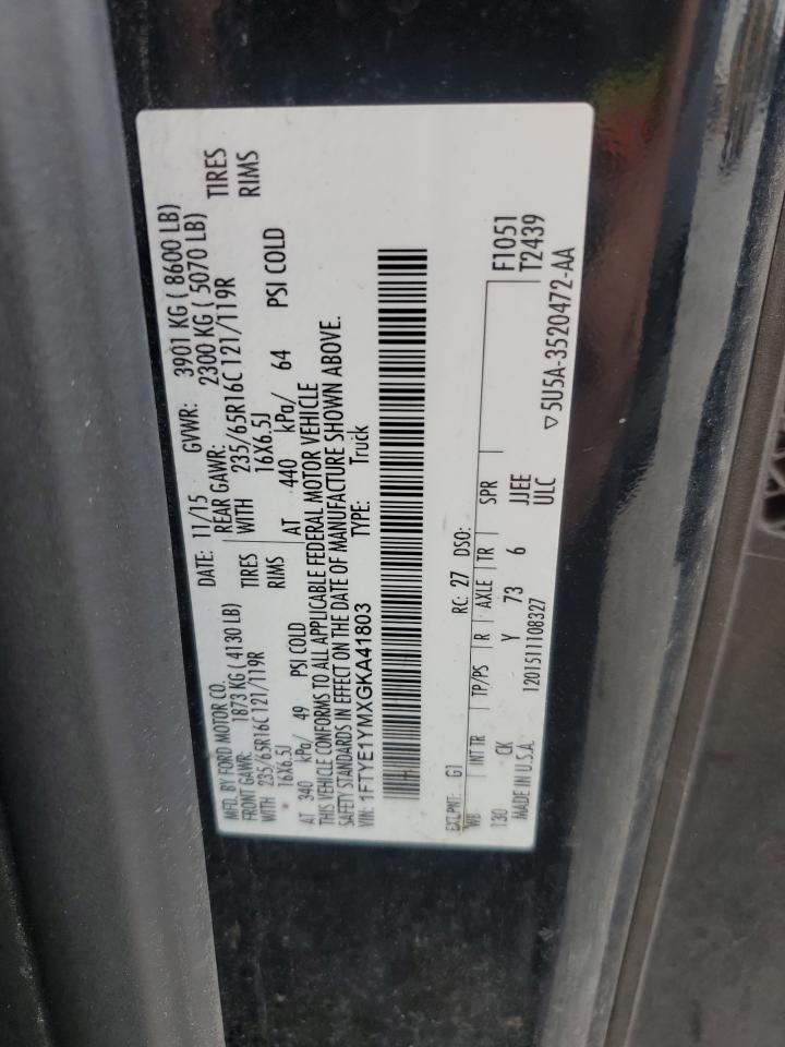 2016 Ford Transit T-150 VIN: 1FTYE1YMXGKA41803 Lot: 80428505