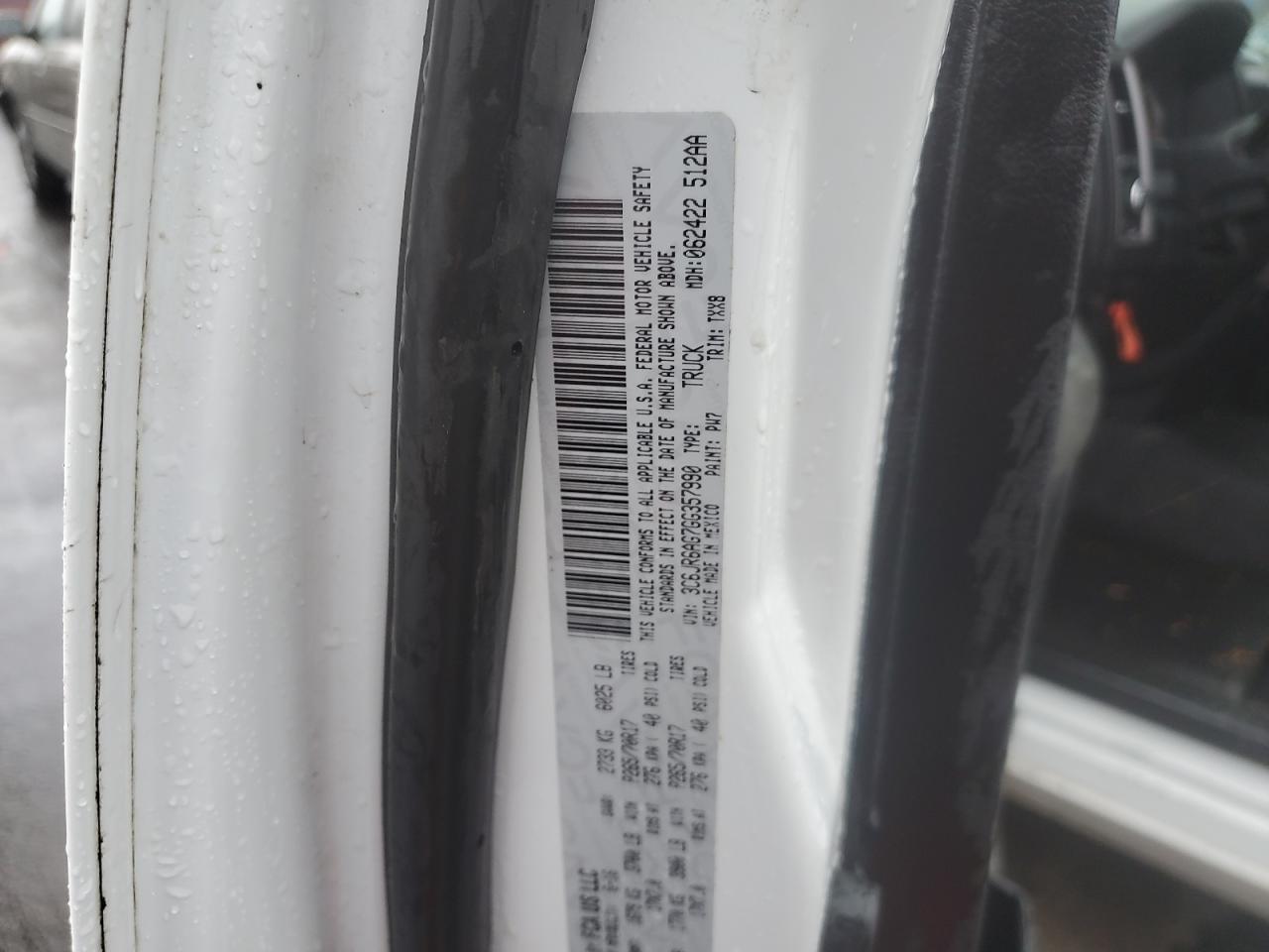 2016 Ram 1500 St VIN: 3C6JR6AG7GG357990 Lot: 84558715