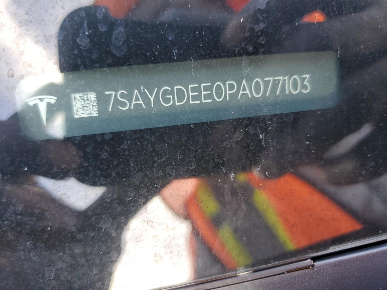 2023 Tesla Model Y VIN: 7SAYGDEE0PA077103 Lot: 80123705