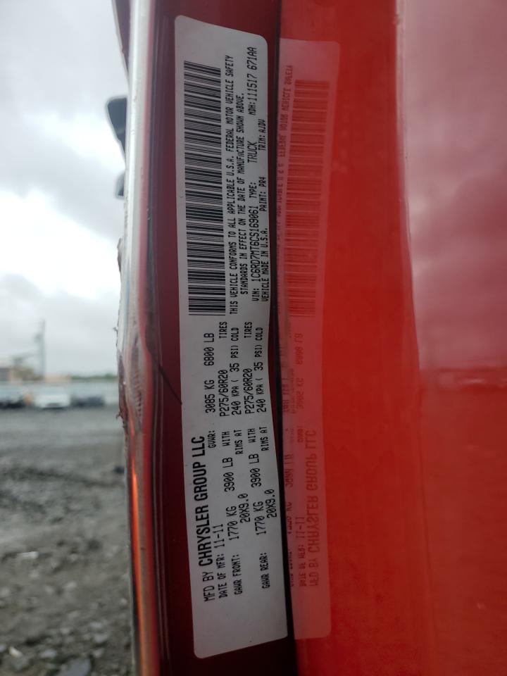 2012 Dodge Ram 1500 Sport VIN: 1C6RD7MT6CS169061 Lot: 83755765