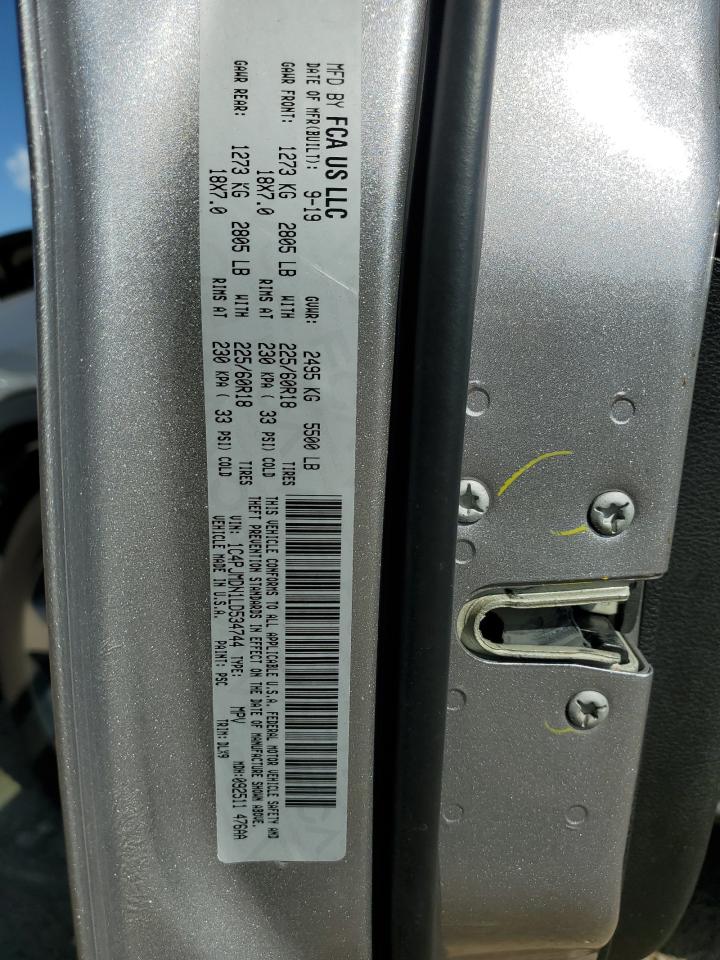 2020 Jeep Cherokee Limited VIN: 1C4PJMDN1LD534744 Lot: 81929795