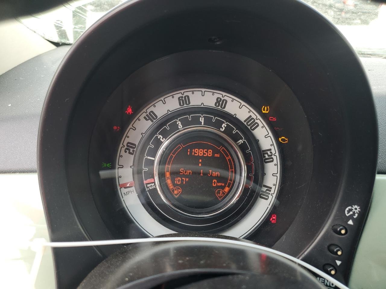 2015 Fiat 500 Pop VIN: 3C3CFFDR1FT502586 Lot: 71182505