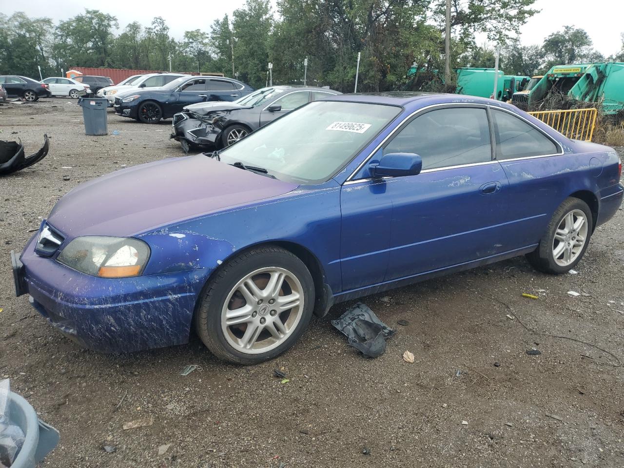 2003 ACURA CL BLUE VIN: 19UYA42753A014848