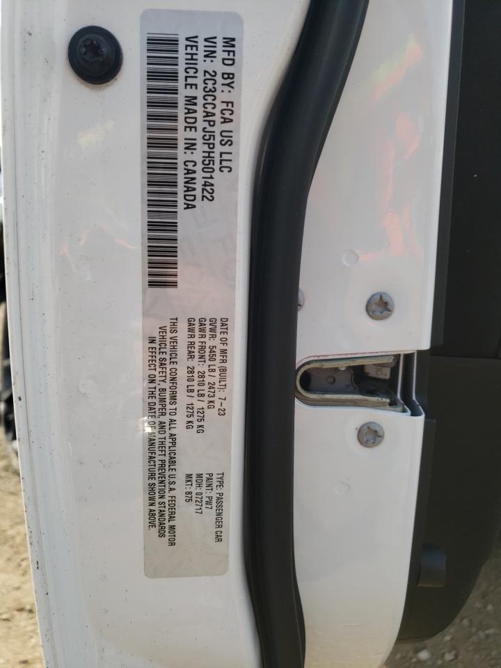 2023 Chrysler 300C VIN: 2C3CCAPJ5PH501422 Lot: 71971325