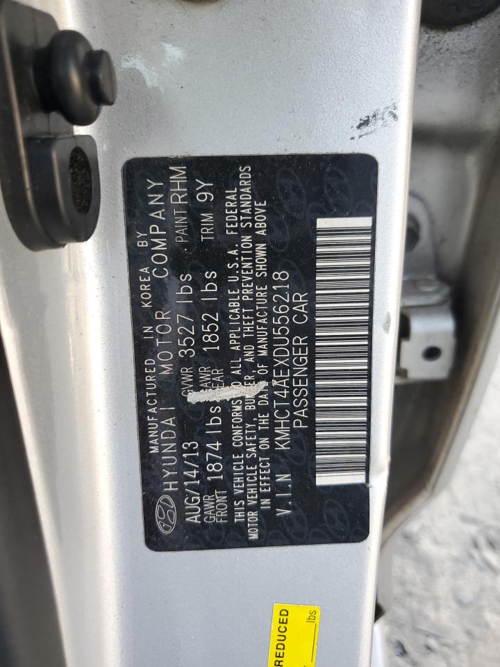 2013 Hyundai Accent VIN: KMHCT4AEXDU556218 Lot: 80474115