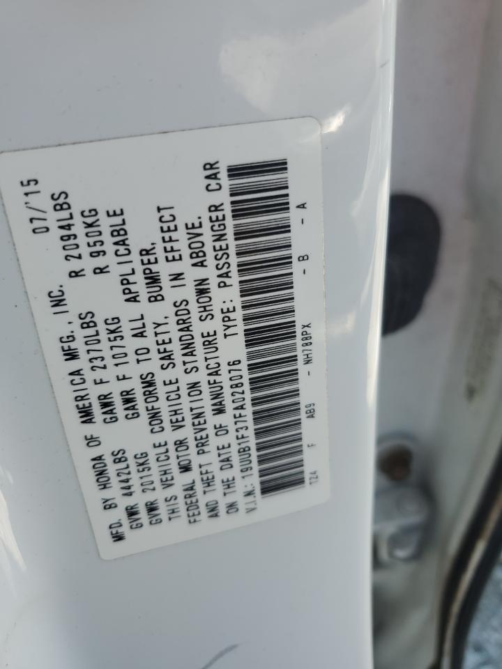 2015 Acura Tlx VIN: 19UUB1F37FA028076 Lot: 80331015