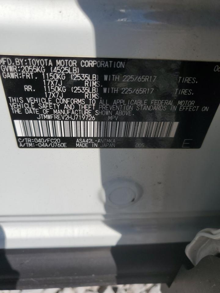 2017 Toyota Rav4 Xle VIN: JTMWFREV2HJ719726 Lot: 80182695