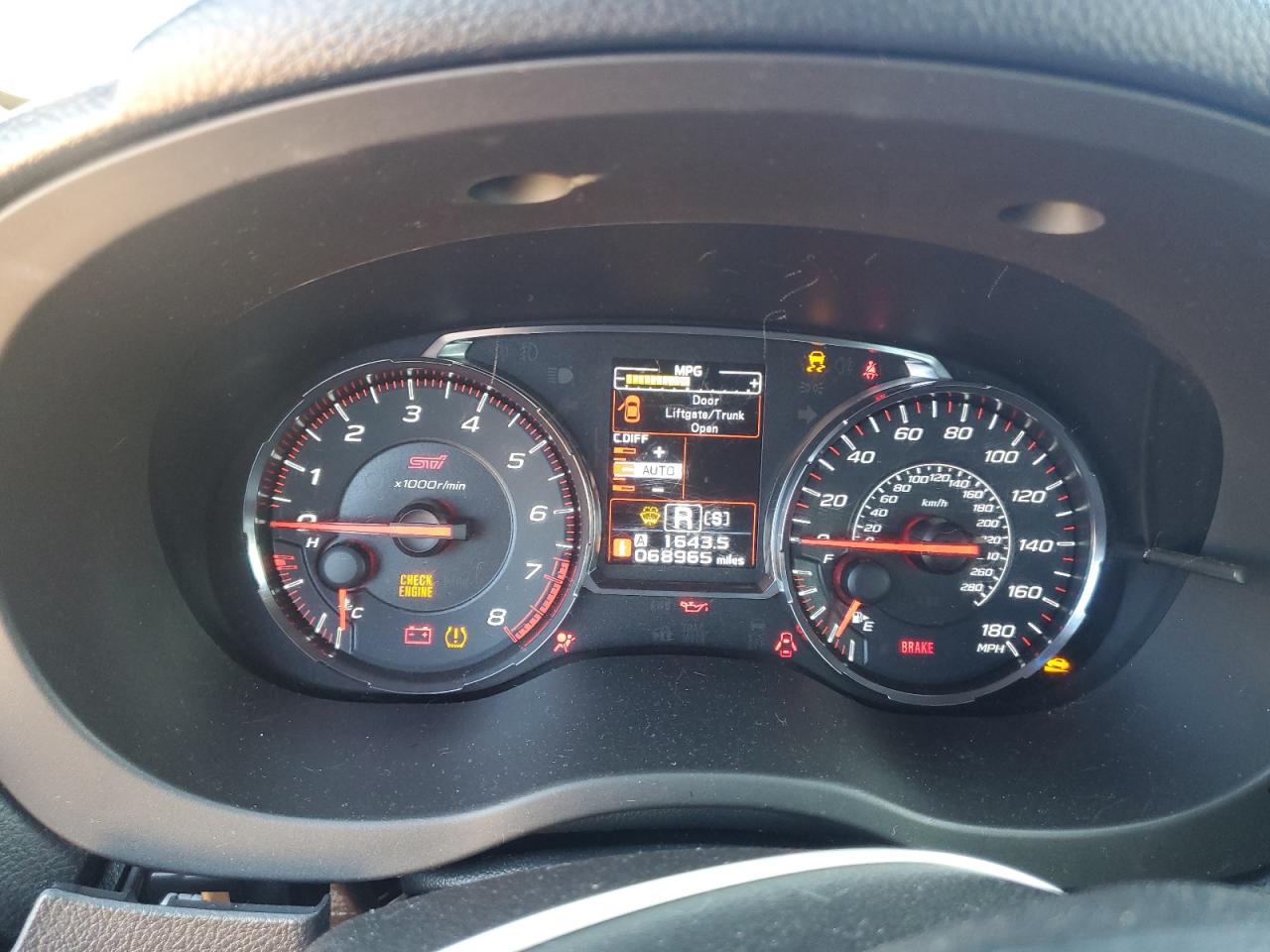 2019 Subaru Wrx Sti VIN: JF1VA2R63K9830398 Lot: 71842285