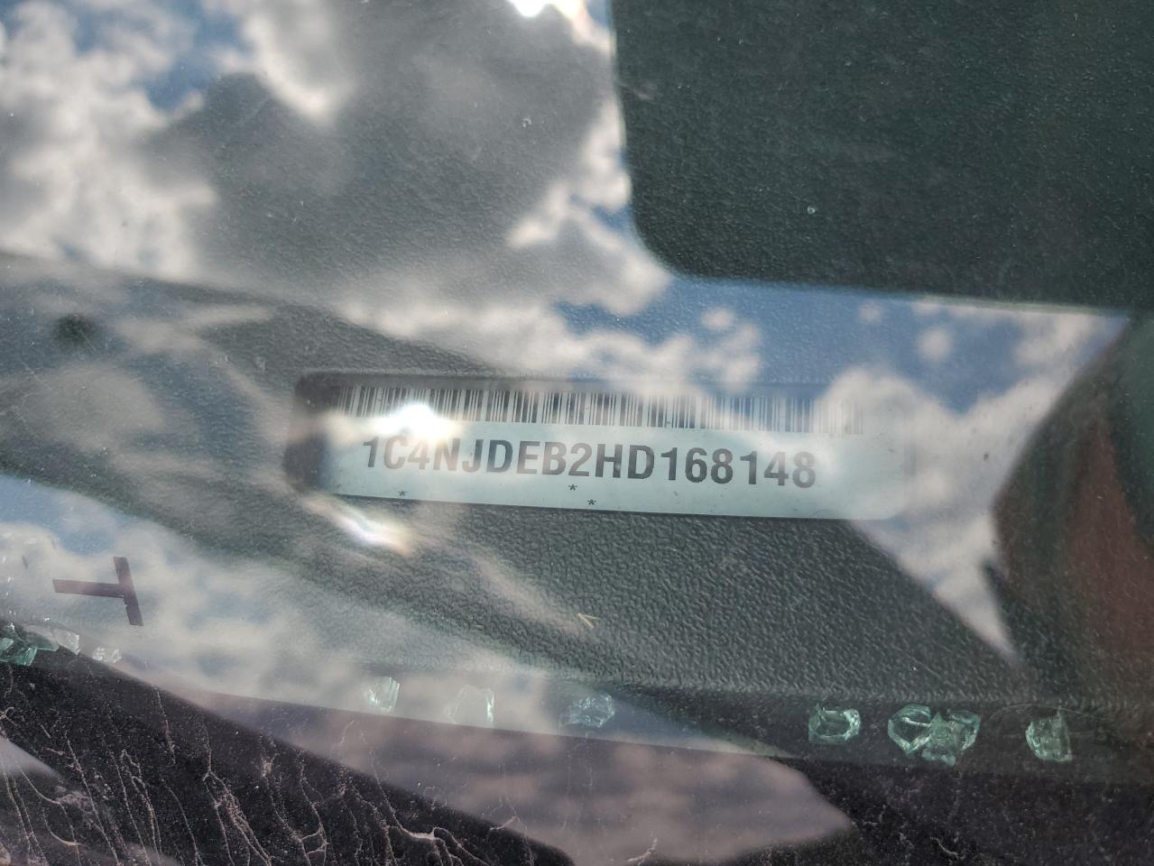 2017 Jeep Compass Latitude VIN: 1C4NJDEB2HD168148 Lot: 70973585