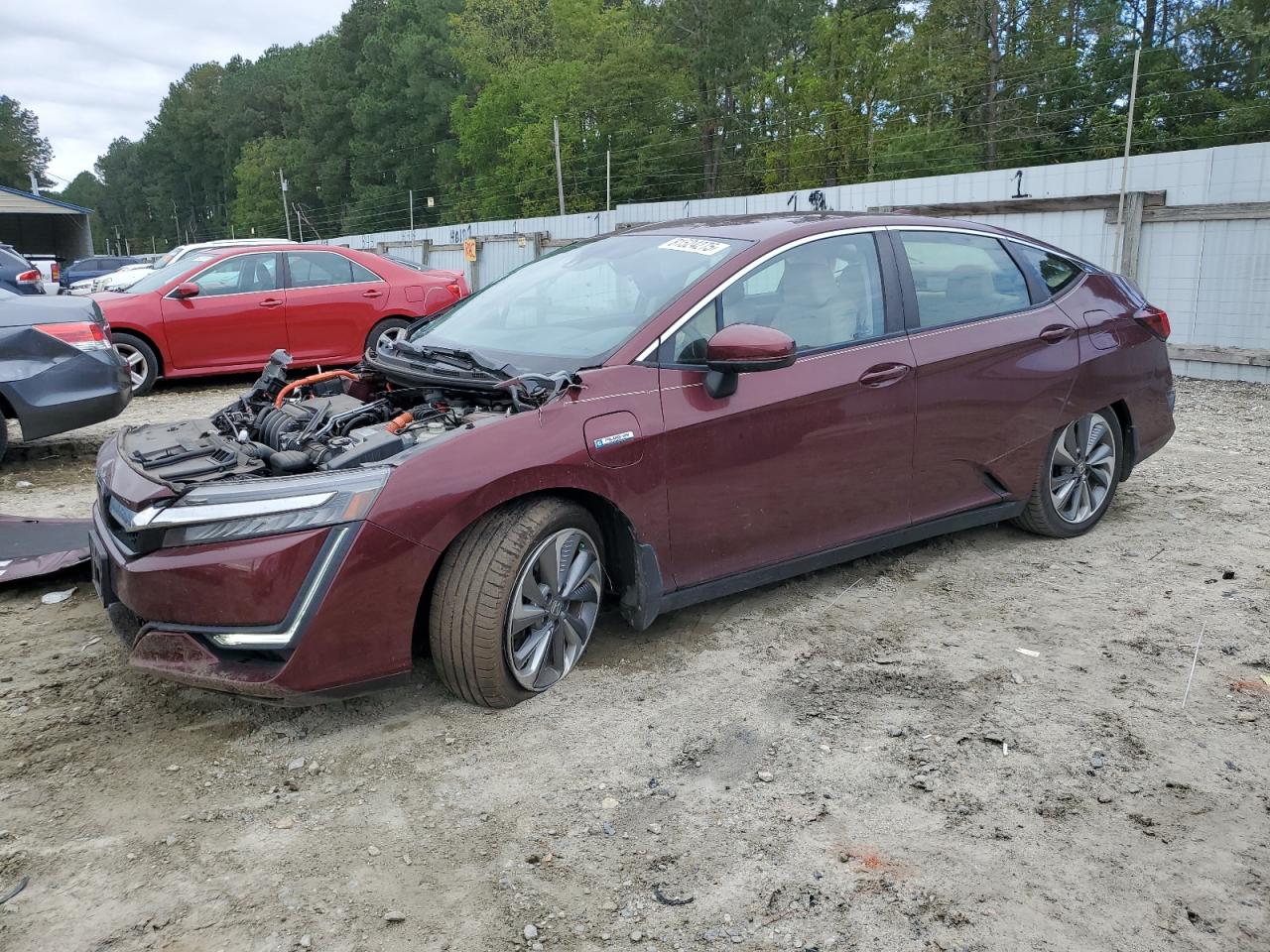 2018 HONDA CLARITY BURGUNDY VIN: JHMZC5F19JC007801