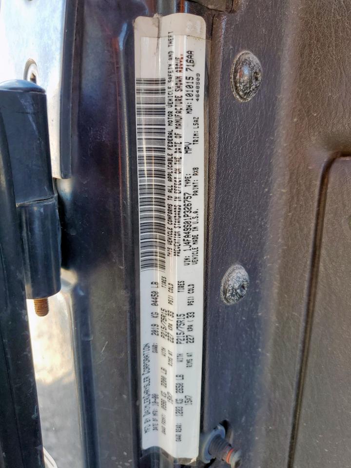 2001 Jeep Wrangler / Tj Sport VIN: 1J4FA49S01P326757 Lot: 71224575