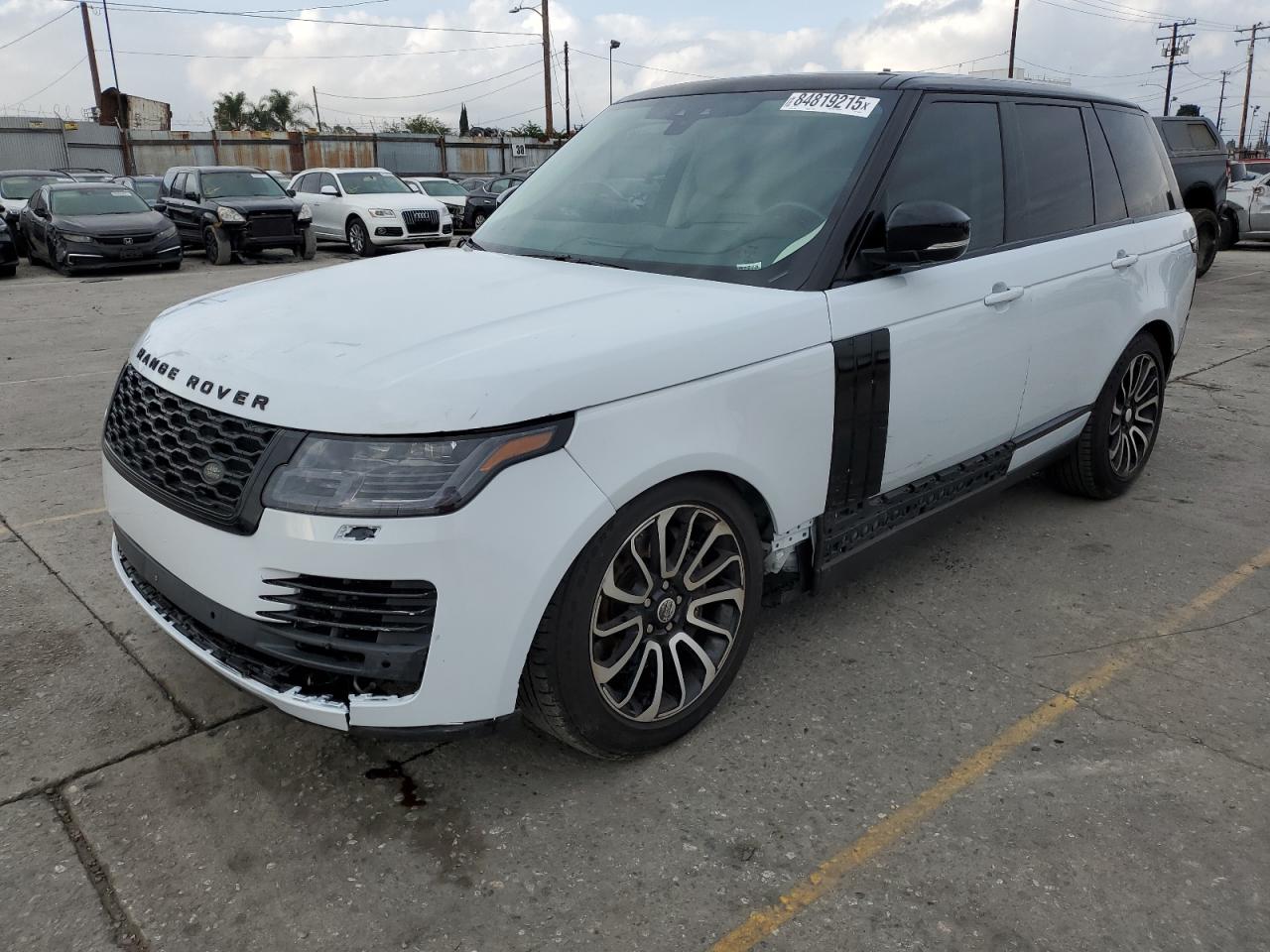 2018 LAND ROVER RANGEROVER WHITE VIN: SALGS2SV1JA387577